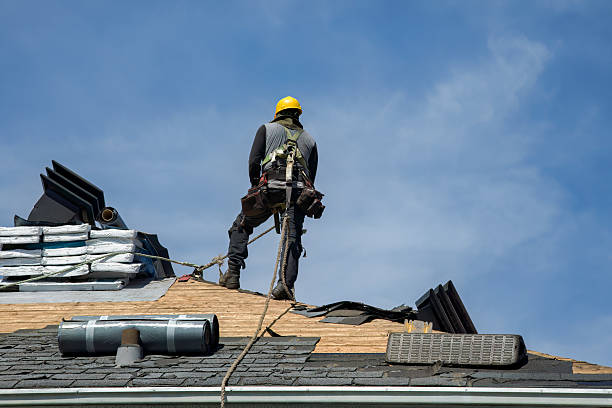 Professional Gutter Installation technician working in Lairdsville, PA